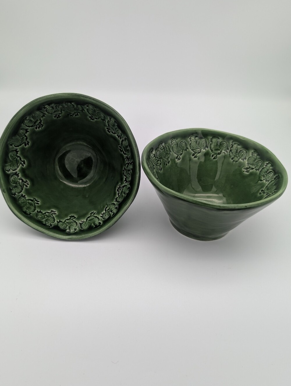Vintage SARA Ceramic Decorative Soup/Salad/ Cereal Bowls - Set of 2